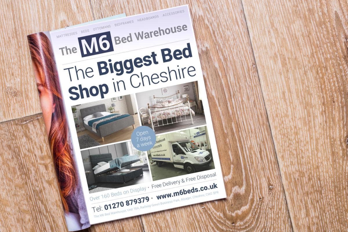 The M6 Bed Warehouse | Magazine Advert, Marketing