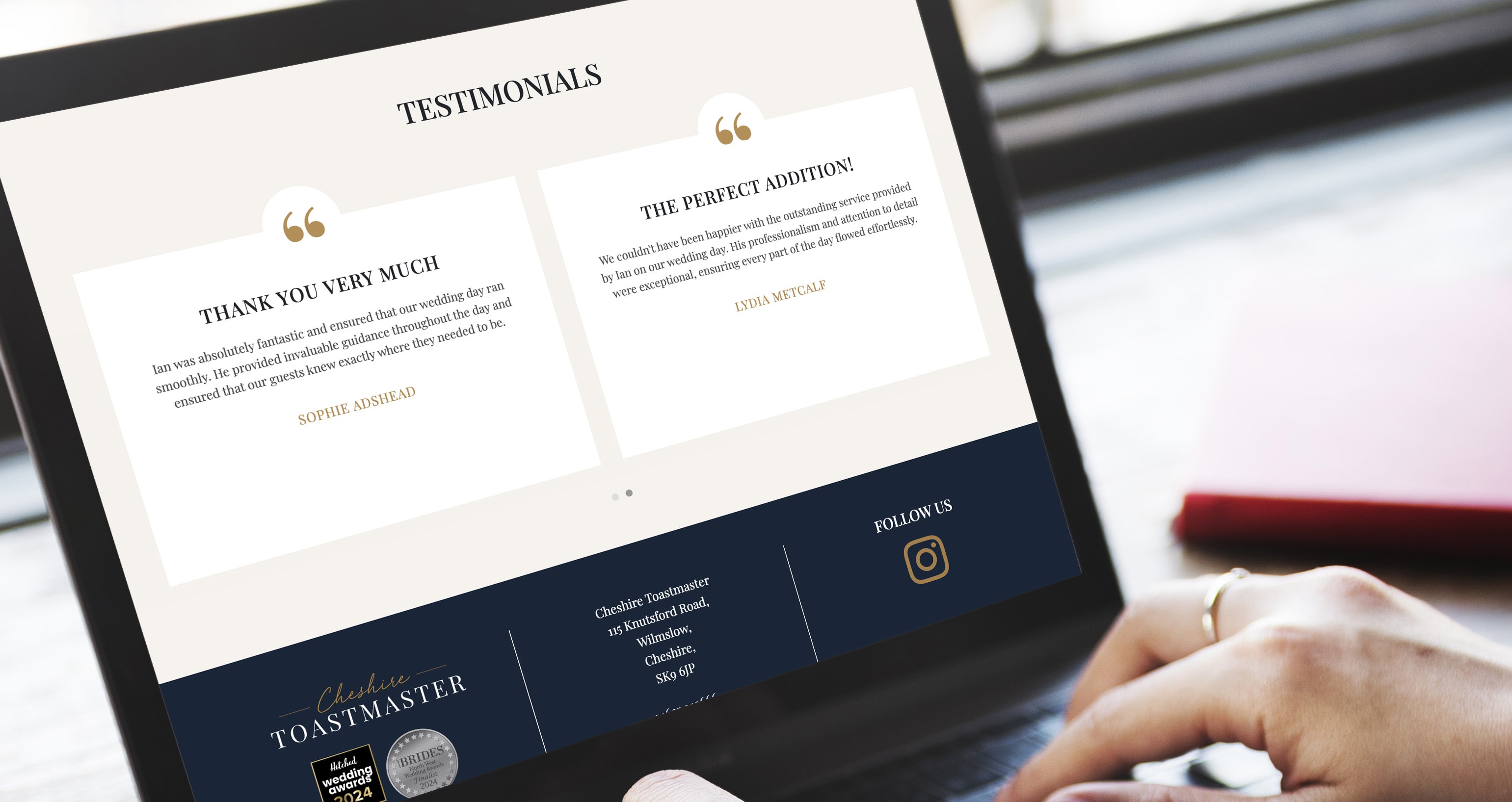 Cheshire Toastmaster | Responsive Design | Wilmslow, Cheshire