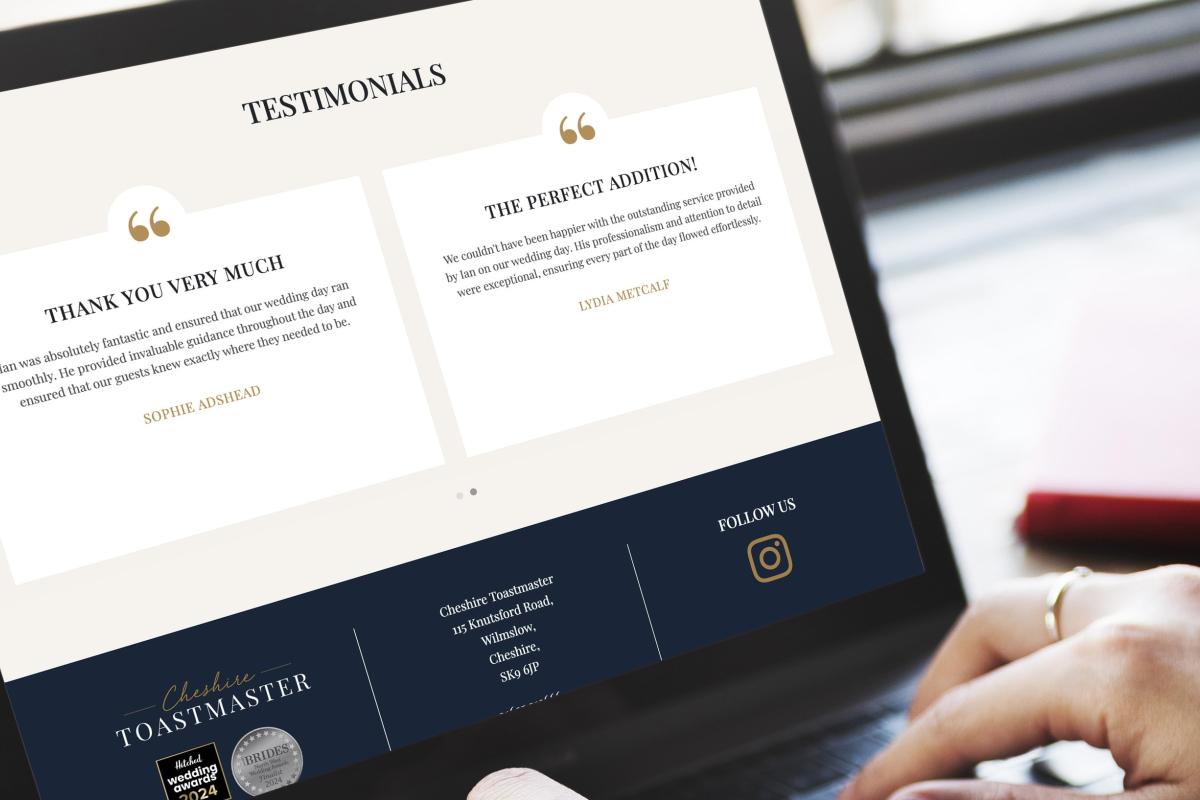 Cheshire Toastmaster | Responsive Design | Wilmslow, Cheshire